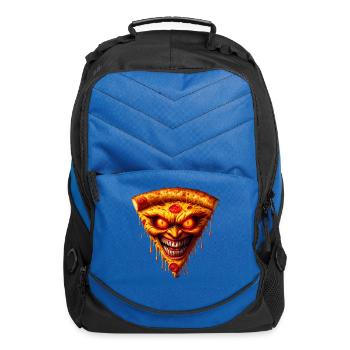 Evil Pizza Slice - Computer Backpack - royal blue - Front