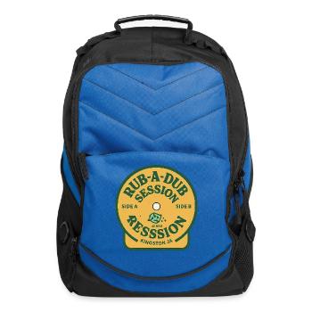 Dub Session Vinyl Tee - Computer Backpack - royal blue - Front