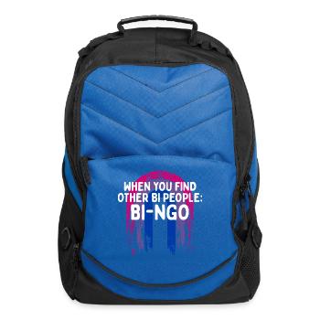 Other Bi People Bi-ngo Bisexual LGBTQ Bi Pride - Computer Backpack - royal blue - Front