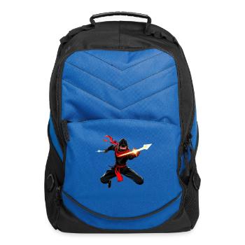 Red-Scarf Ninja Blades - Computer Backpack - royal blue - Front
