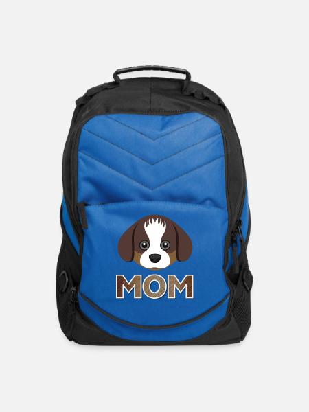 DOG MOM - Computer Backpack - royal blue