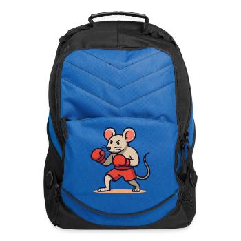 Mouse Boxer fighter - Computer Backpack - royal blue - Front