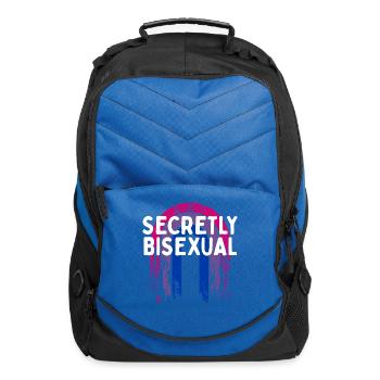 Secretly Bisexual Bi Introvert Bi Pride - Computer Backpack - royal blue - Front