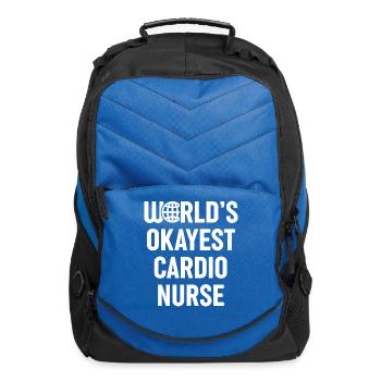 World s Okayest Cardio Nurse - Computer Backpack - royal blue - Front