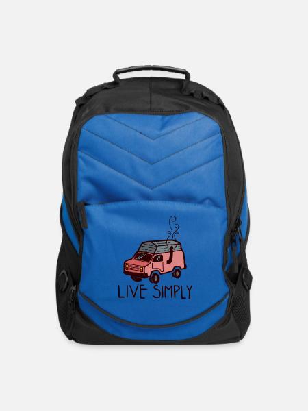 Keep It Simple (Live Simply) - Computer Backpack - royal blue