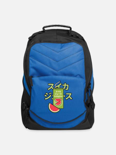 Watermelon Juice Can Typography - Computer Backpack - royal blue