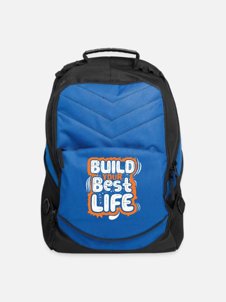 Build Your Best Life - Computer Backpack - royal blue