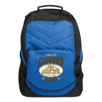 Long Live Cowboy Authentic Western - Computer Backpack - royal blue - Front