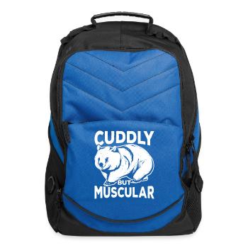 Australian Animal Cute Wombats - Computer Backpack - royal blue - Front