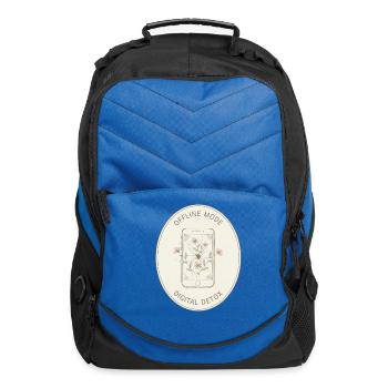 Offline Bloom: Digital Detox - Computer Backpack - royal blue - Front