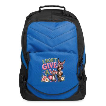 I Dont Give A Sass Animal Duo - Computer Backpack - royal blue - Front