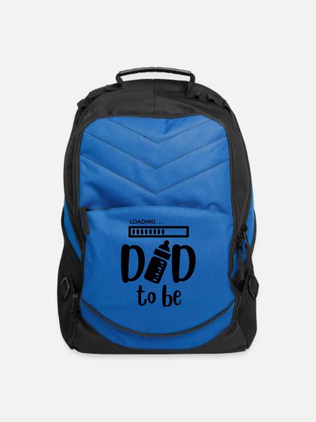 a dad to be graphic - Computer Backpack - royal blue