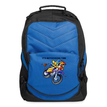 Vivid Moto Racer Neon Splash - Computer Backpack - royal blue - Front