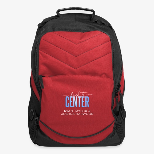 Back to Center Title White - Computer Backpack