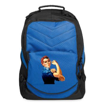 Rosie Riveter - Computer Backpack - royal blue - Front