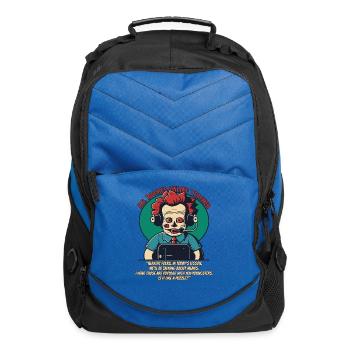 bad internet memes and Mr Boomer Teacher - Computer Backpack - royal blue - Front