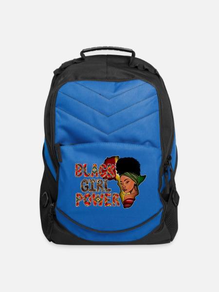 Black Girl Power - Computer Backpack - royal blue