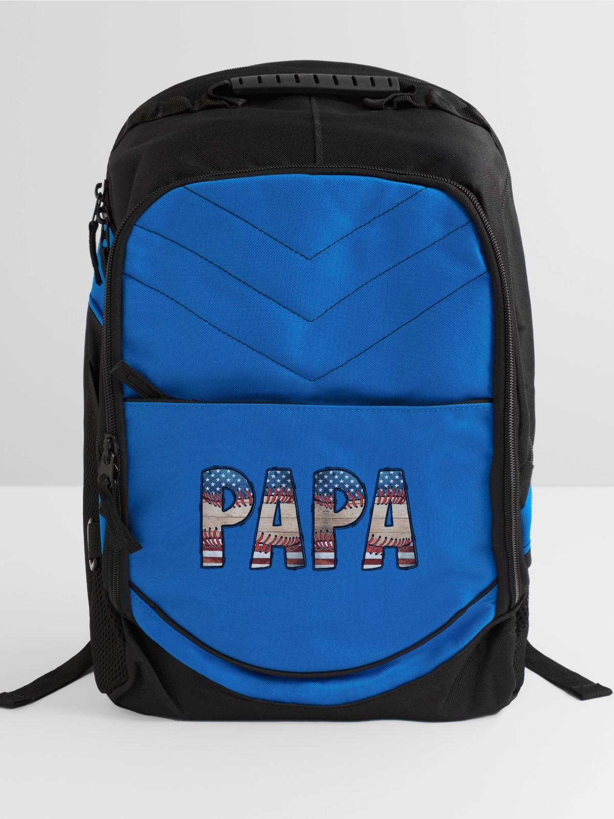 Papa - Computer Backpack - royal blue - Front