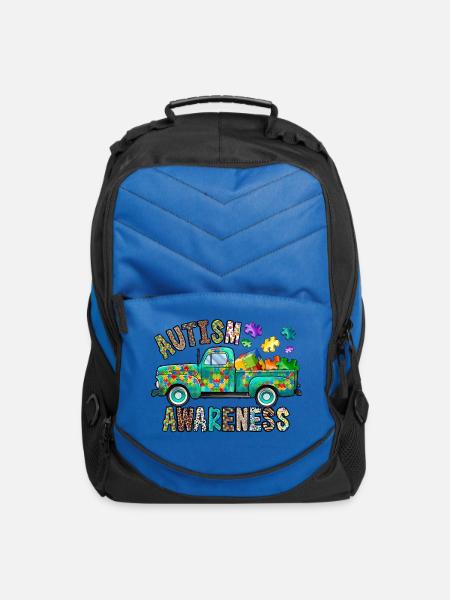 Autism Awareness - Computer Backpack - royal blue