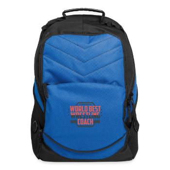 Worlds Best Wrestling Coach - Wrestling - Computer Backpack - royal blue - Front
