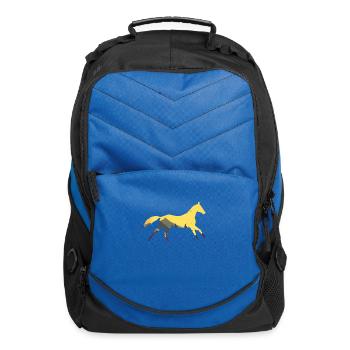 Wild Horse Horse Horses Wild Horses - Computer Backpack - royal blue - Front
