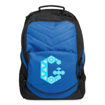 Letter G Logo Robot - Computer Backpack - royal blue - Front