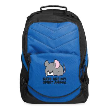 Rats Are My Spirit Animal Cute Rat - Computer Backpack - royal blue - Front