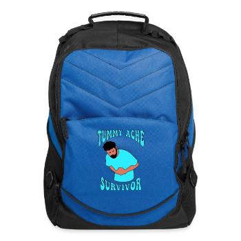 Tummy Ache Survivor - Computer Backpack - royal blue - Front