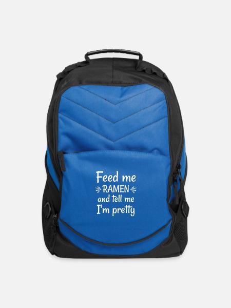 Feed Me Ramen And Tell Me I'm Pretty - Computer Backpack - royal blue
