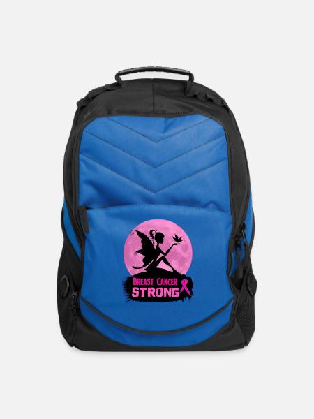 Breast Cancer Awareness - Computer Backpack - royal blue