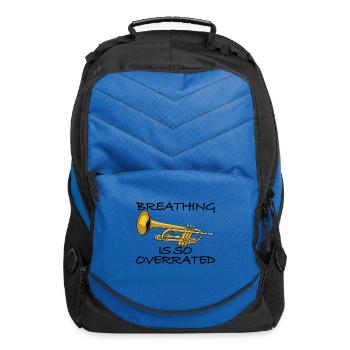 Breathing Is So Overrated - Computer Backpack - royal blue - Front