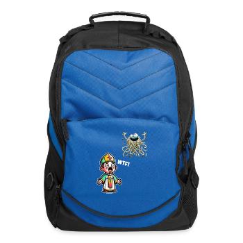 Funny Atheist Christmas Flying Spaghetti Monster - Computer Backpack - royal blue - Front