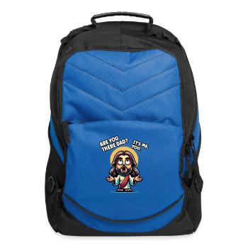 Funny Christian Atheist Science Anti Religion - Computer Backpack - royal blue - Front