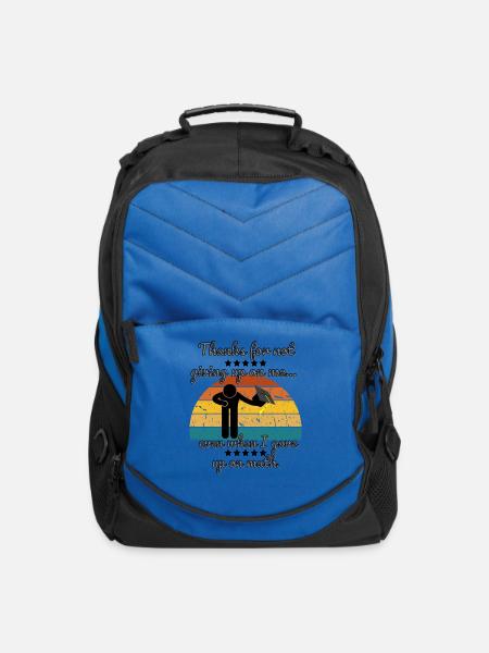 Funny Math Graduation Appreciation Tee - Computer Backpack - royal blue