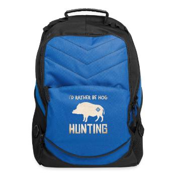 I'd Rather Be Hog Hunting - Computer Backpack - royal blue - Front