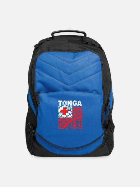 Tonga Flag Polynesian Tribal Tongan - Computer Backpack - royal blue