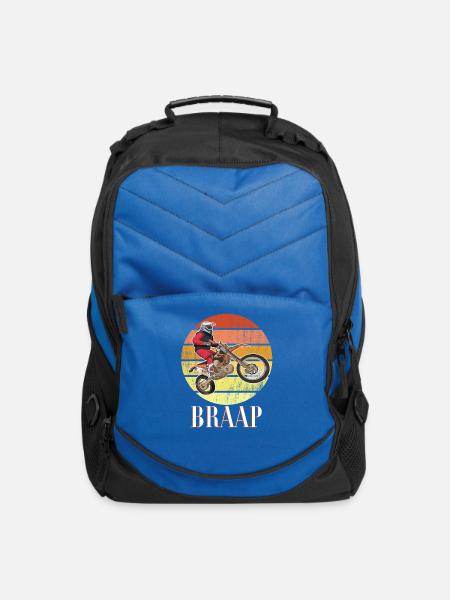 Dirt Biking Braap - Computer Backpack - royal blue