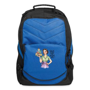 Don't Make Me Poison You Retro Housewife - Computer Backpack - royal blue - Front