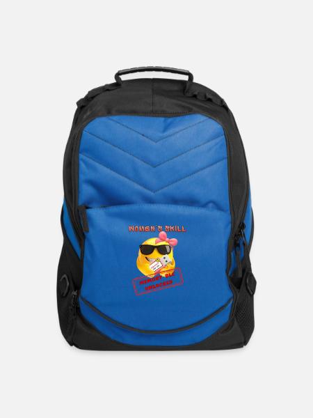 Memory DLC Unlocked - Funny Women's Skill Meme - Computer Backpack - royal blue