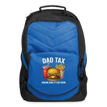 Dad Tax Making Sure It's Not Poison Skeleton - Computer Backpack - royal blue - Front