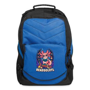  Readsolotl Axolotl Book Lover Underwater Library - Computer Backpack - royal blue - Front