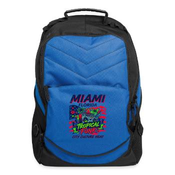 Miami Florida Tropical Funk City Culture Heat - Computer Backpack - royal blue - Front