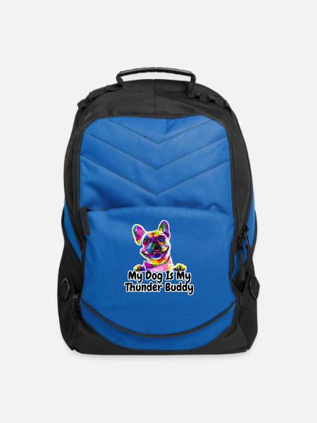 My Dog Is My Thunder Buddy - Computer Backpack - royal blue