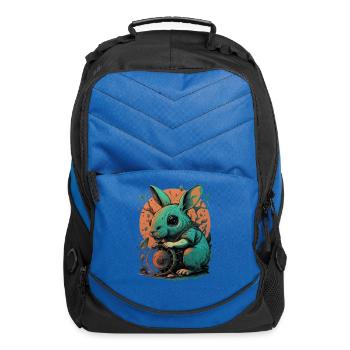 A cute rabbit from another world - Computer Backpack - royal blue - Front