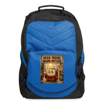 Dead Inside Warm Outside - Computer Backpack - royal blue - Front