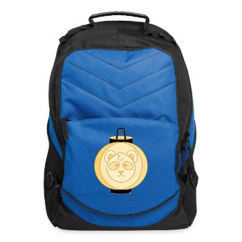 Golden Panda Lantern - Computer Backpack - royal blue - Front