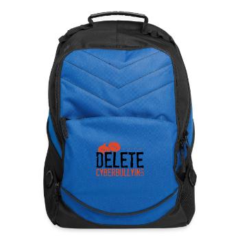 Anti Bullying Gifts Delete Cyberbullying Gift - Computer Backpack - royal blue - Front
