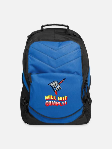 I WILL NOT COMPLY - Computer Backpack - royal blue
