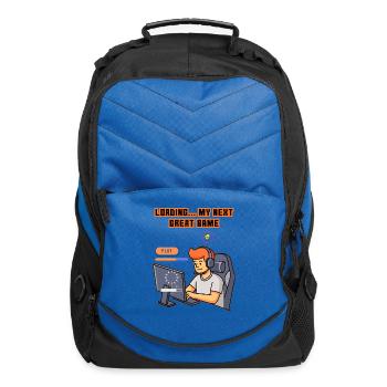 Loading... My Next Great Game - Computer Backpack - royal blue - Front