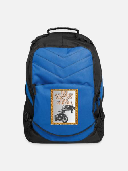 Antique Auction Opens: Car & Bike - Computer Backpack - royal blue